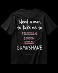 NEED A MAN.. GÜMÜŞHANE Regular Tee - Siyah