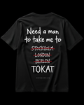 NEED A MAN.. TOKAT Regular Tee - Siyah